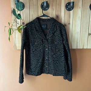 Sanctuary Leopard Print Jacket - Brown and Black